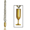 Braided Beads w/ Champagne Flute Medallion